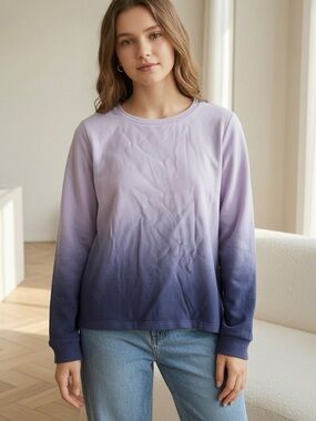 Old Navy Lavender Ombre Long Sleeve Tee